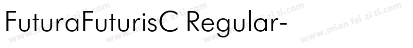 FuturaFuturisC Regular字体转换